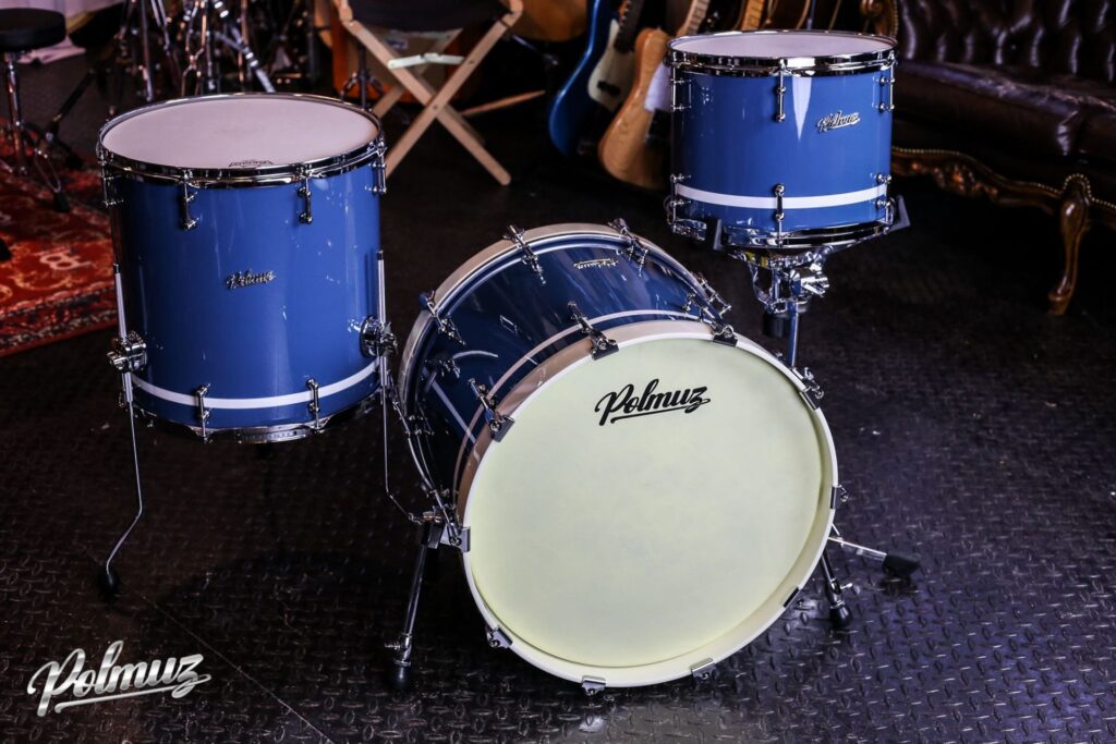 Perkusja Polmuz Model 2 Maple w kolorze Gloss Blue with White Stripe
