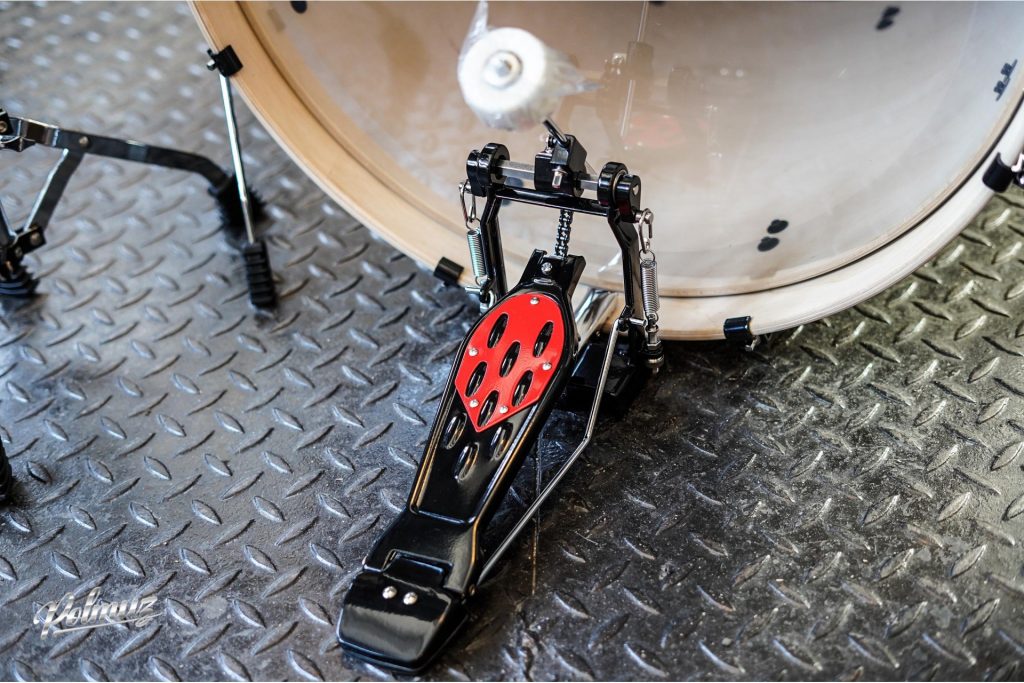 Bass drum pedal from the Polmuz Model 4 kit