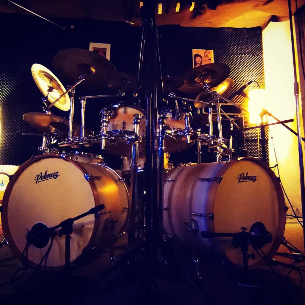 Studio Poziom -1 — sesja nagraniowa — perkusja Polmuz